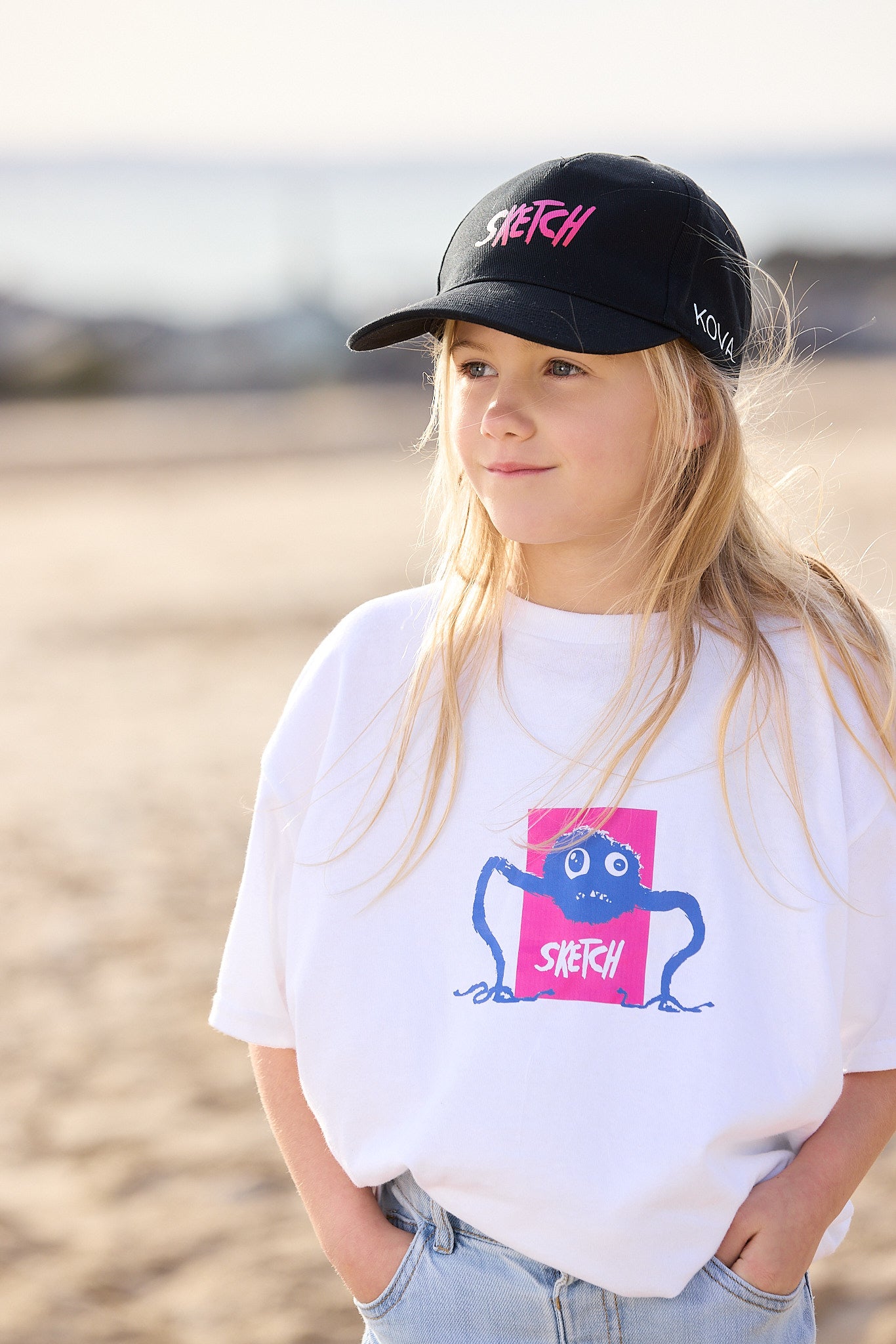 Kids sketch t-shirt with Dave character design