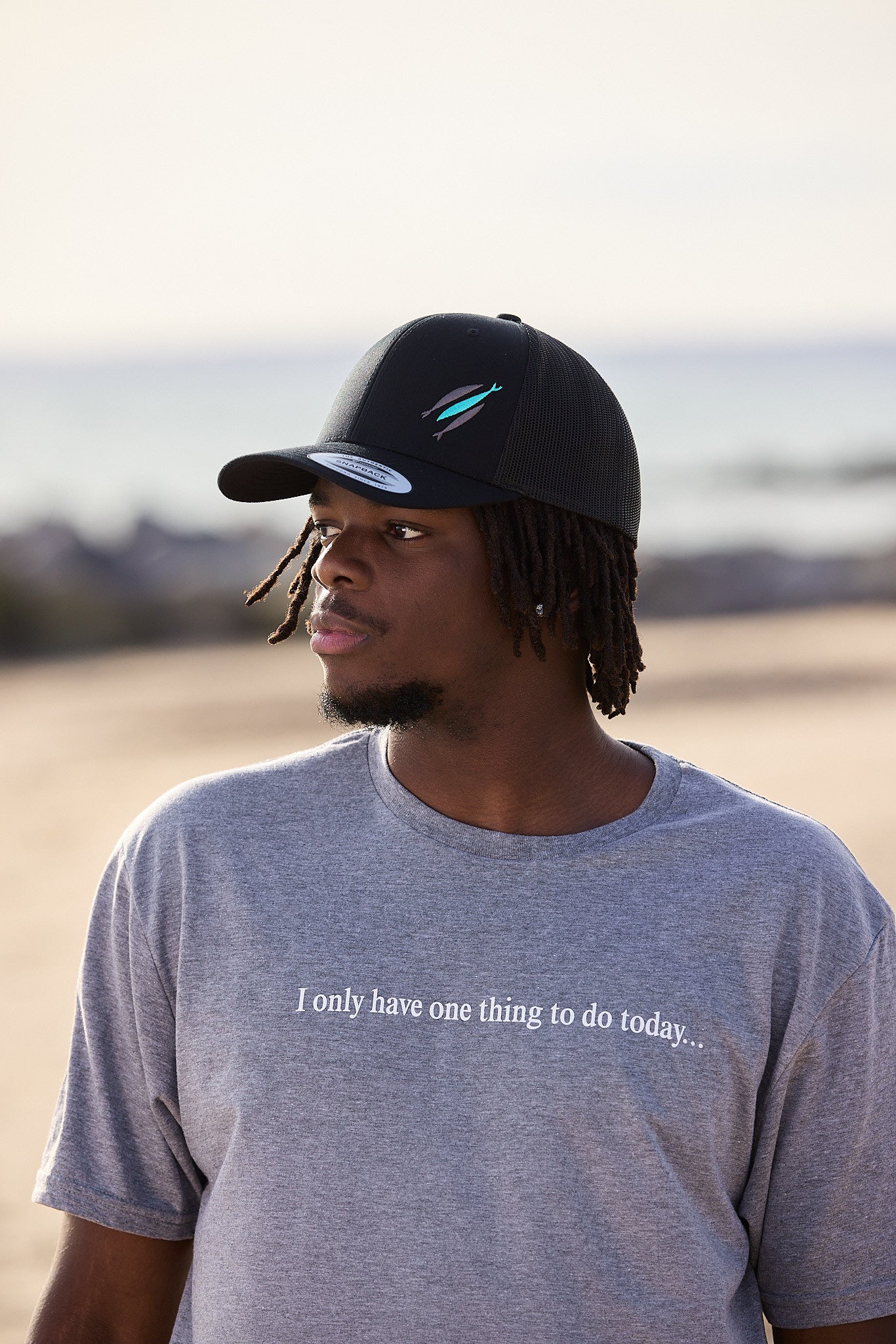 3 Fish Cap The Chosen Black mens side