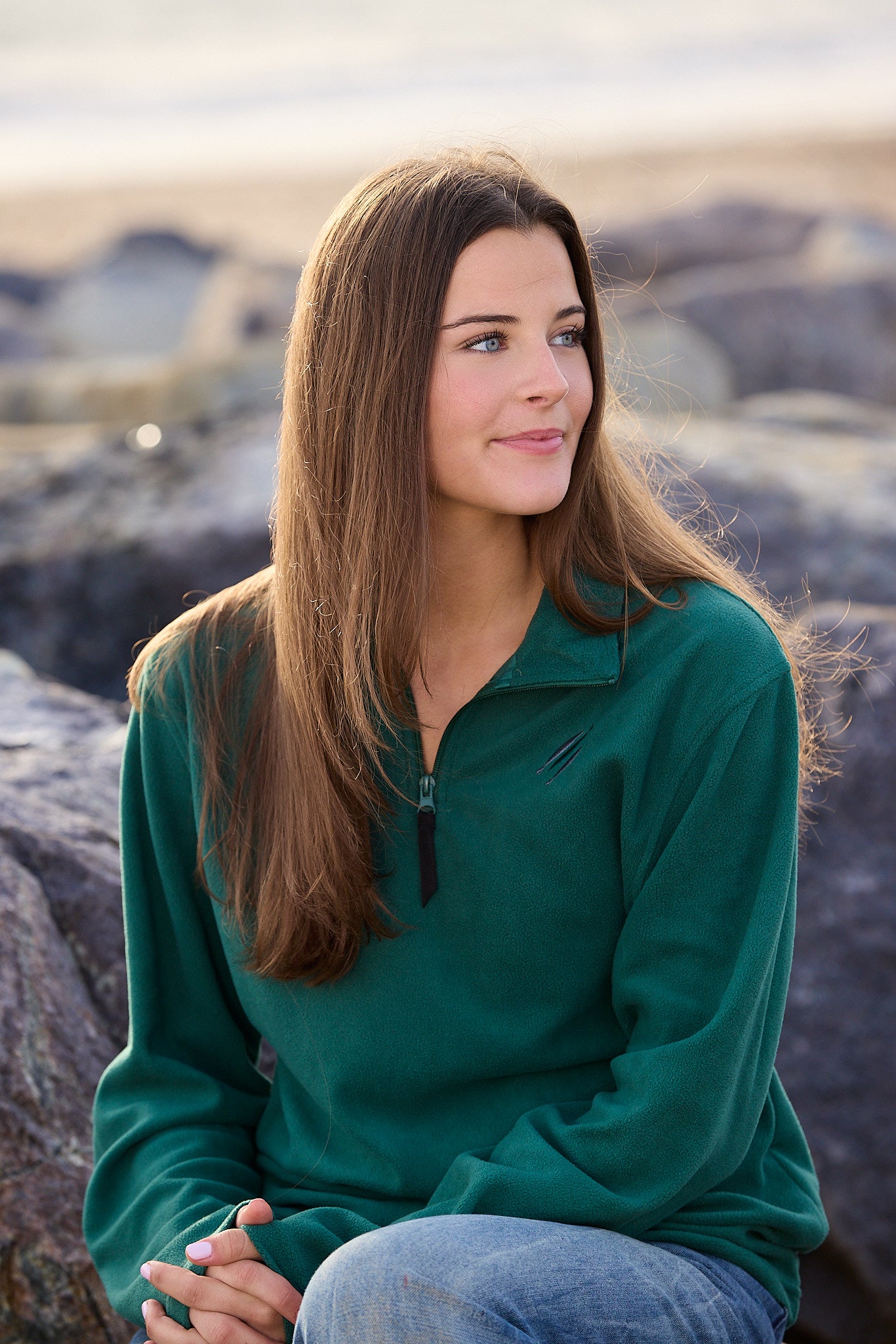 The Chosen 3 Fish Fleece Green girls