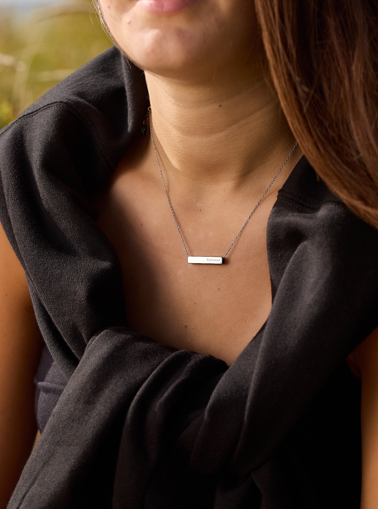 The Chosen 4 sided necklace silver