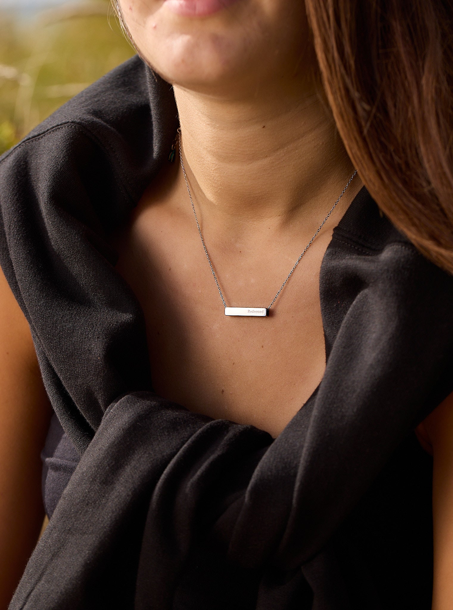 The Chosen 4 sided necklace silver