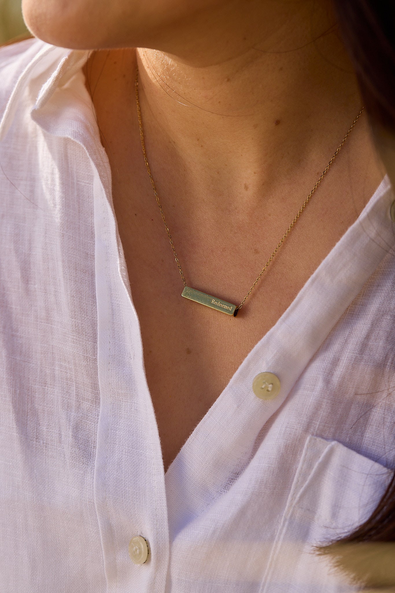 The Chosen 4 sided necklaces gold