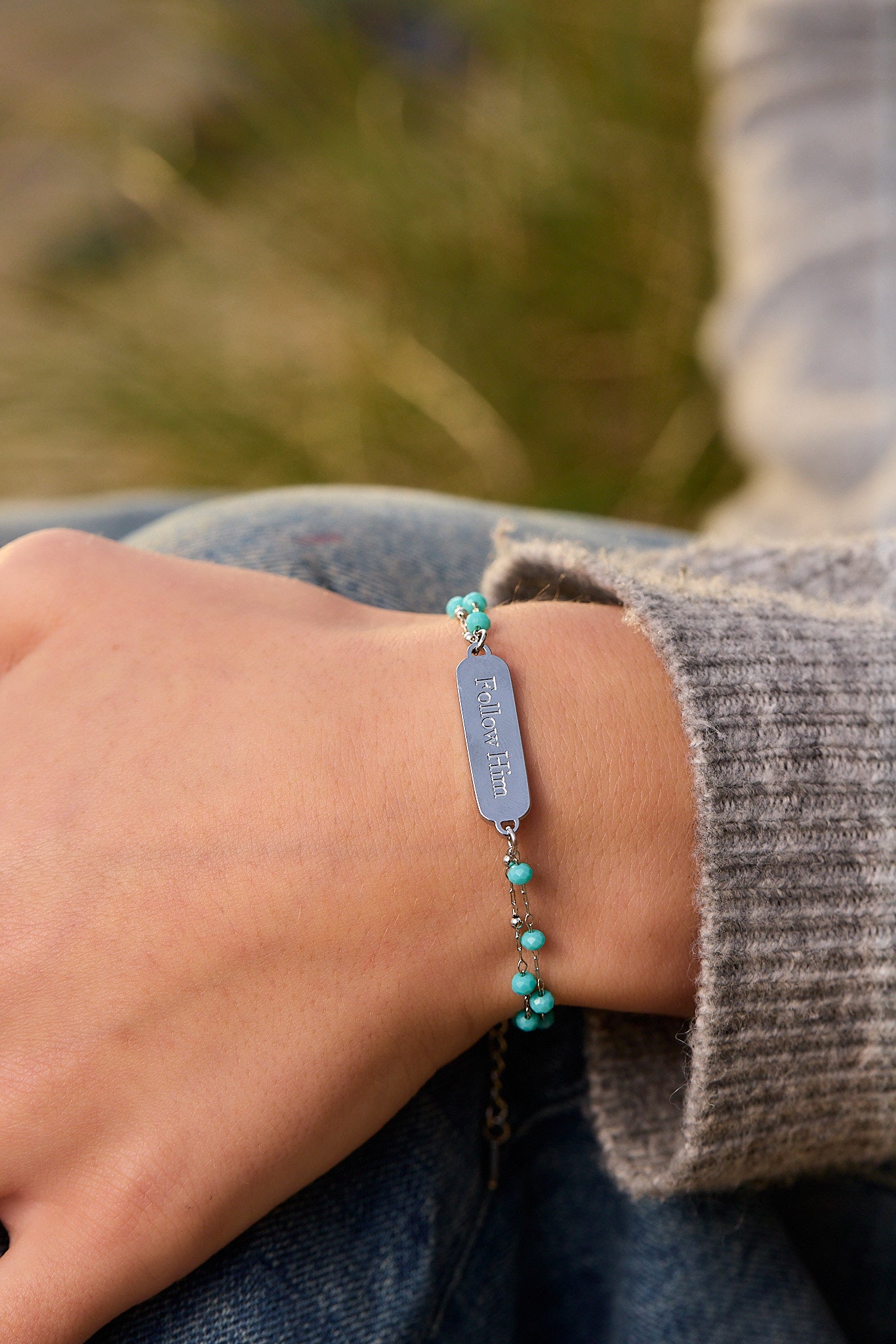 The Chosen bracelet follow him silver