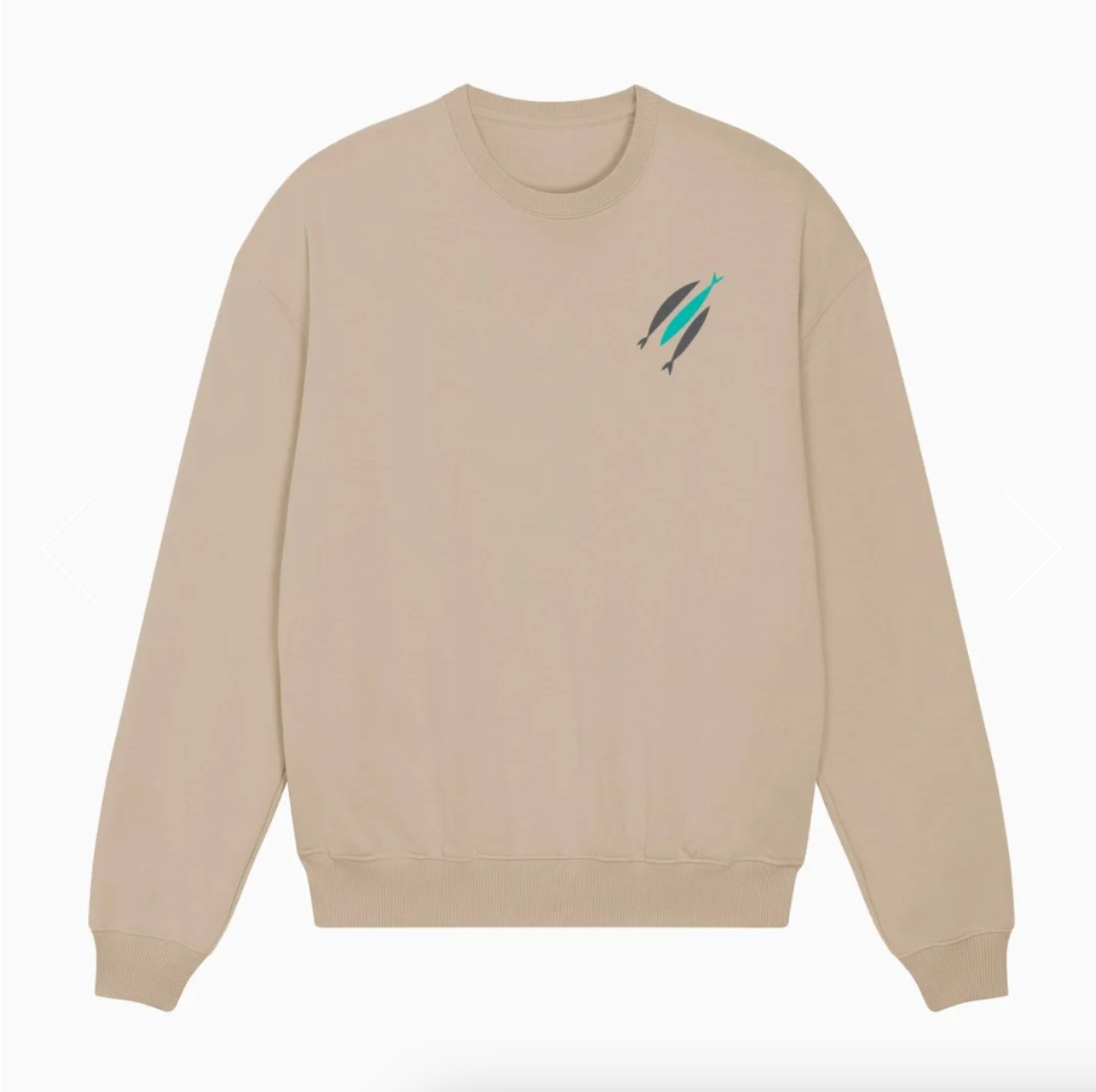 The Chosen three fish sweatshirt beige