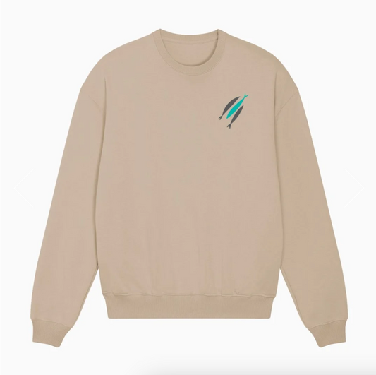The Chosen three fish sweatshirt beige