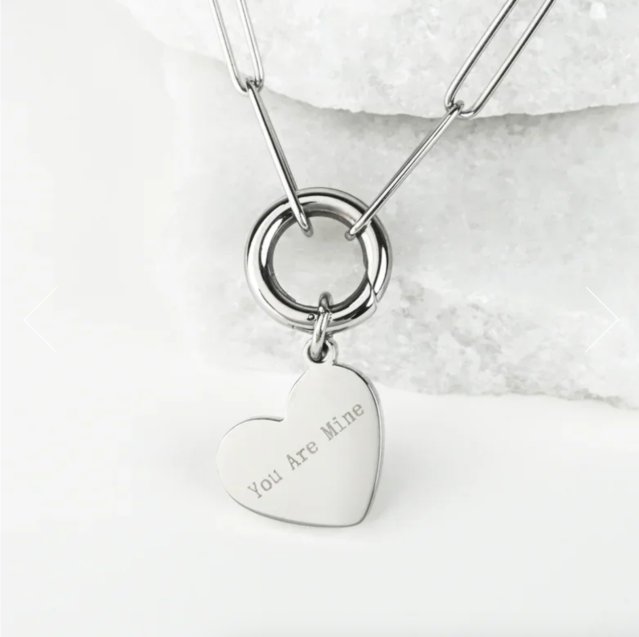 The chosen necklace heart you are mine silver