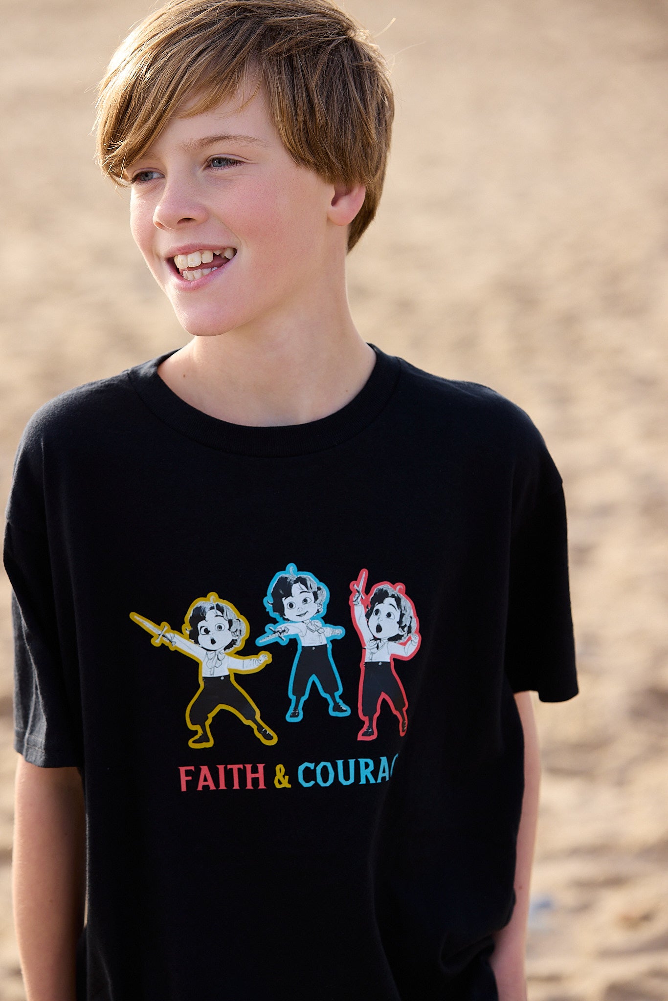 faith Tshirt kids black